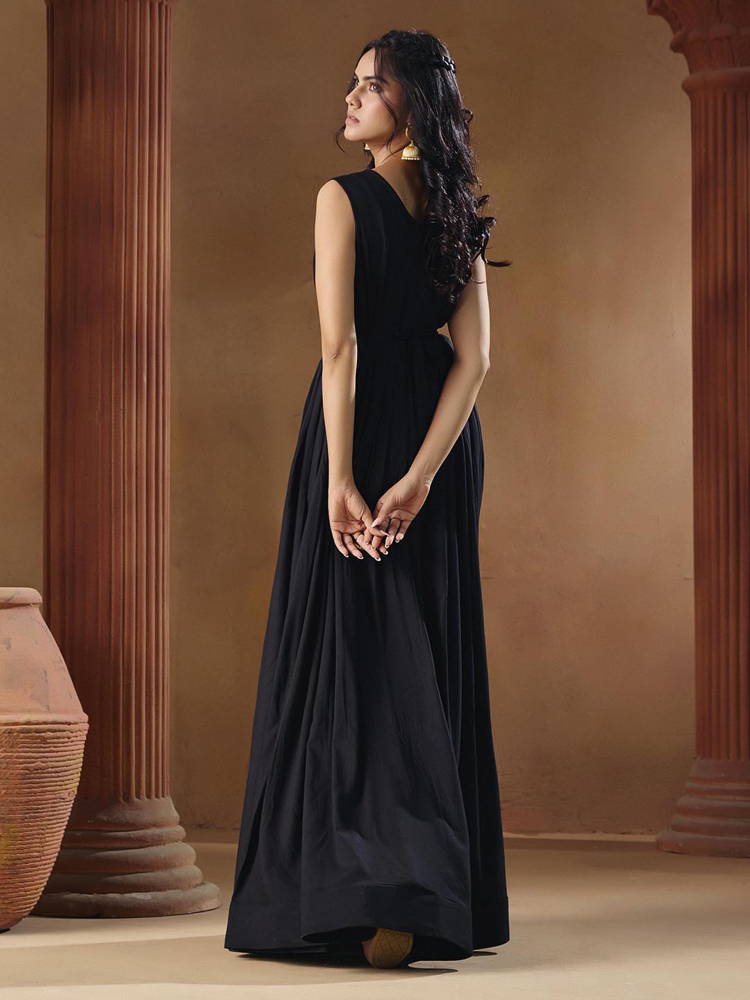 Indo Western for Woman Vatican Print Gown - Madhuram Wedding & Festive Wear