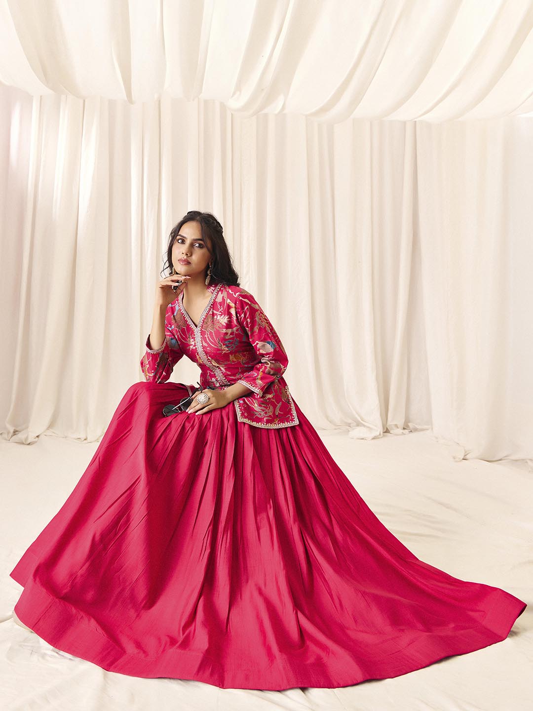 Indo western Stitched Lehenga & Kurta – Madhuram | Wedding & Festive Wear