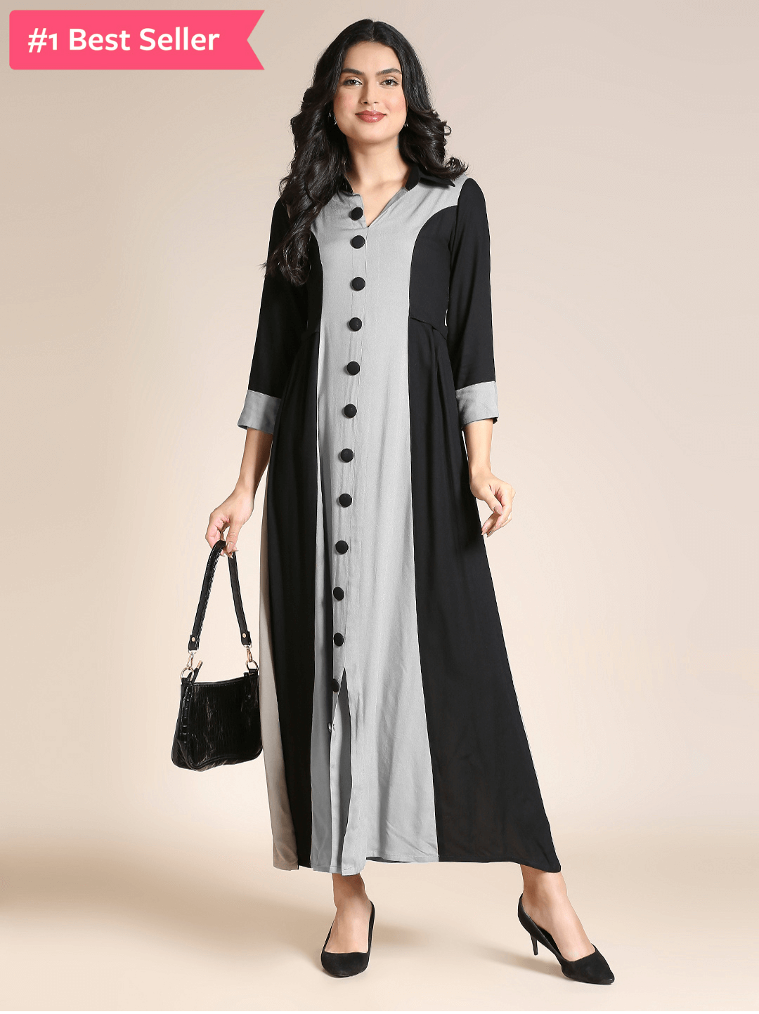 Readymade Rayon A-Line Kurti – Flattering Fit, Stylish & Comfortable