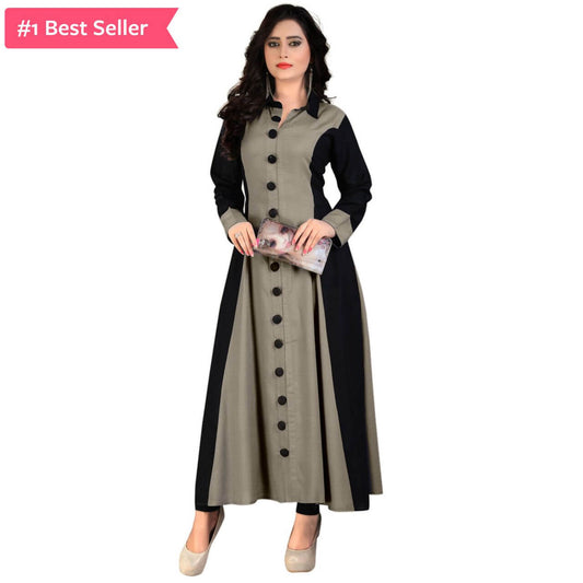 Readymade Rayon A-Line Kurti – Flattering Fit, Stylish & Comfortable