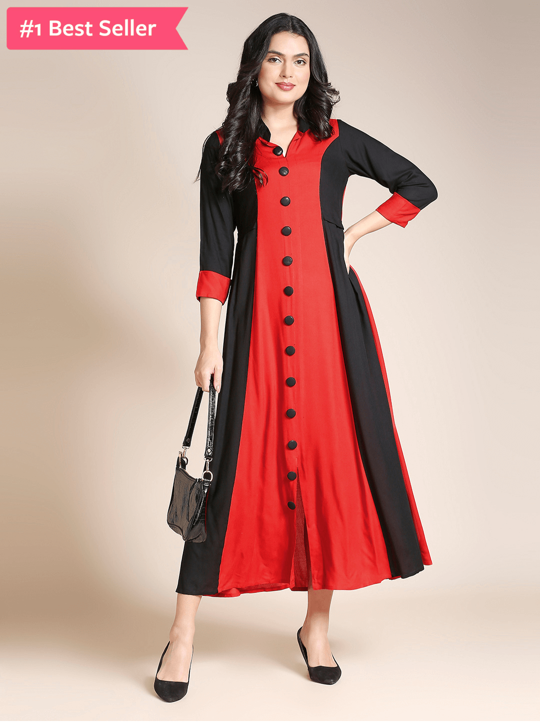 Readymade Rayon A-Line Kurti – Flattering Fit, Stylish & Comfortable