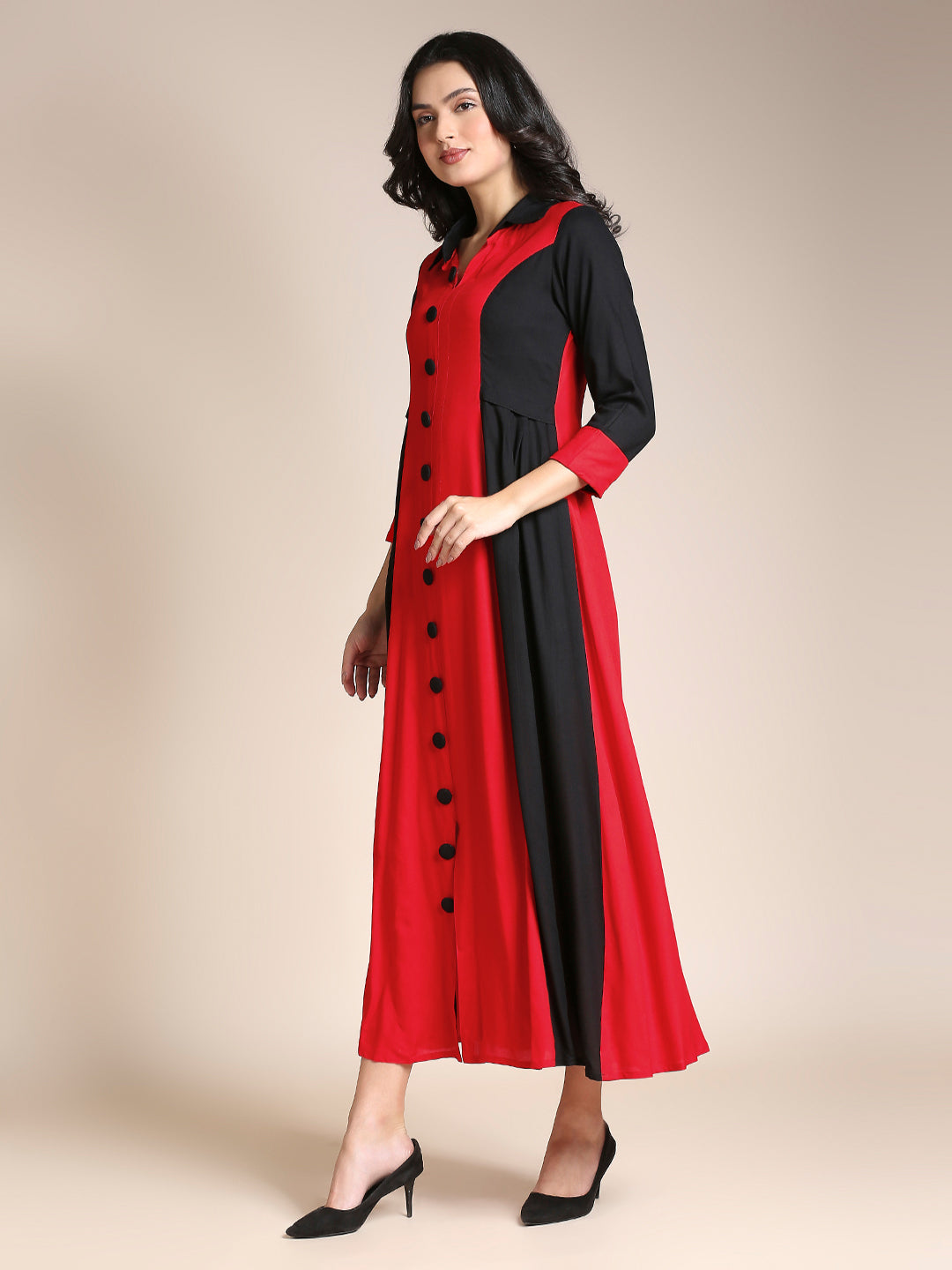 Readymade Rayon A-Line Kurti – Flattering Fit, Stylish & Comfortable
