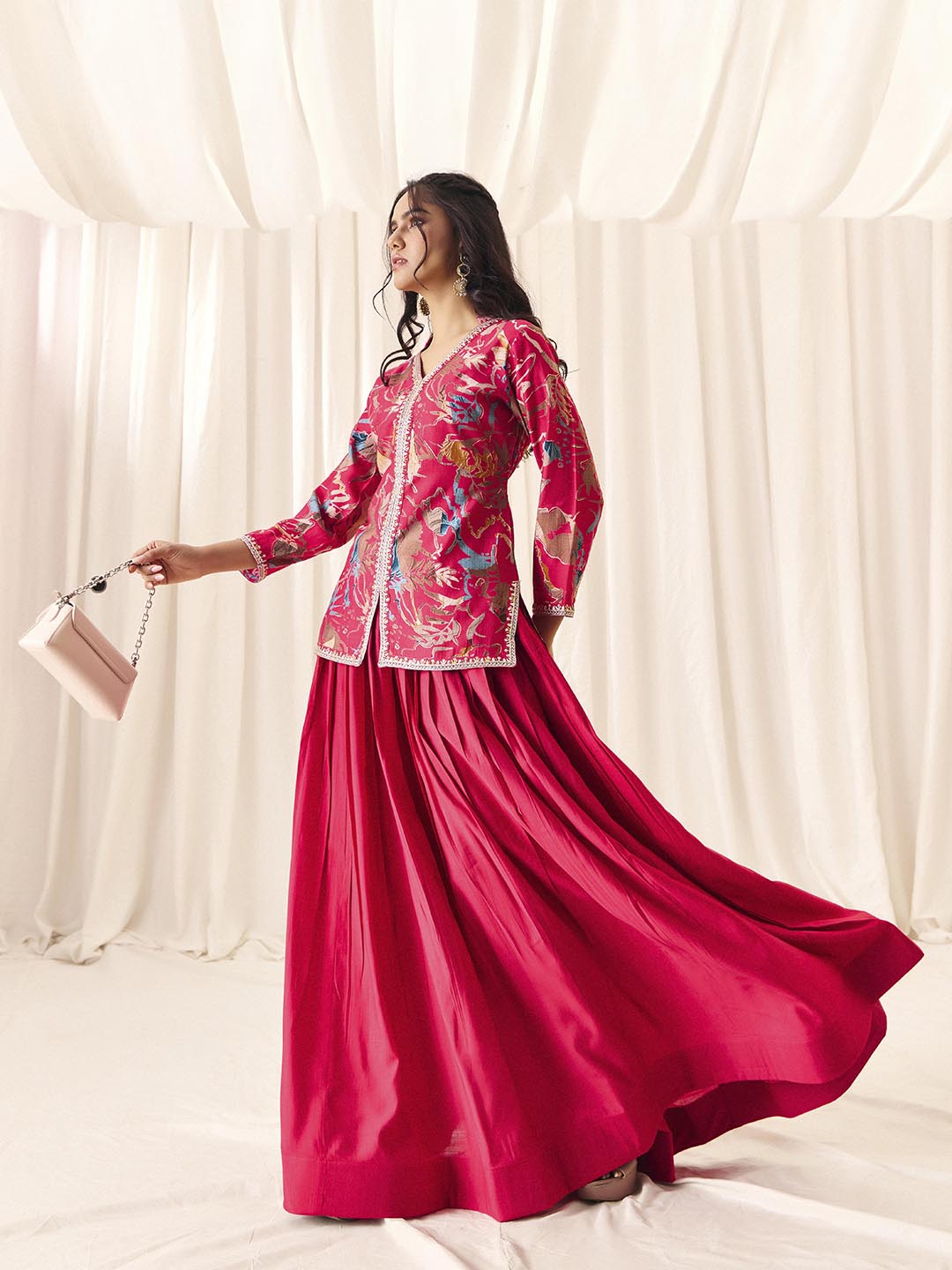 Indo western Stitched Lehenga & Kurta – Madhuram | Wedding & Festive Wear