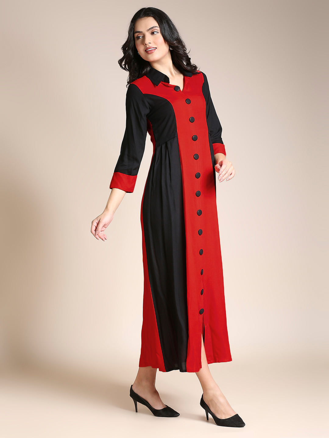 Readymade Rayon A-Line Kurti – Flattering Fit, Stylish & Comfortable