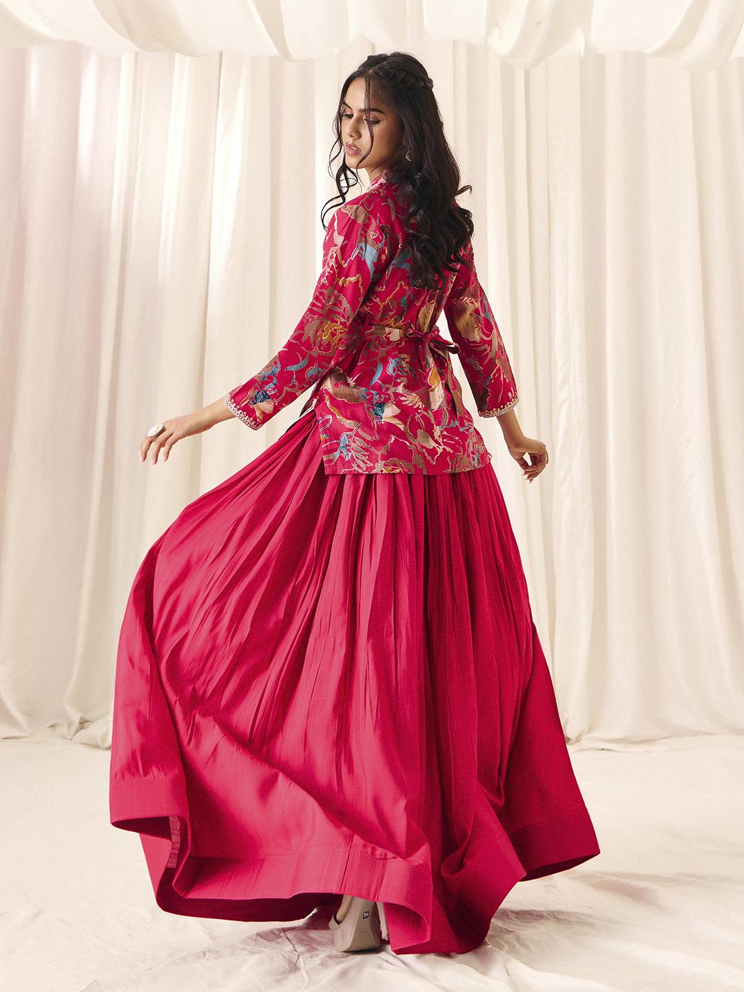 Indo western Stitched Lehenga & Kurta – Madhuram | Wedding & Festive Wear