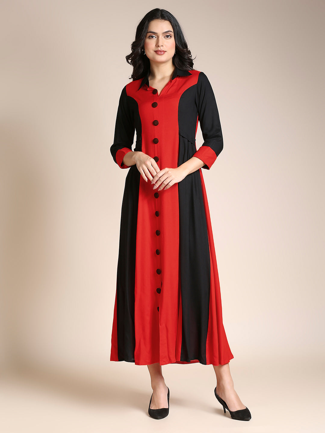 Readymade Rayon A-Line Kurti – Flattering Fit, Stylish & Comfortable