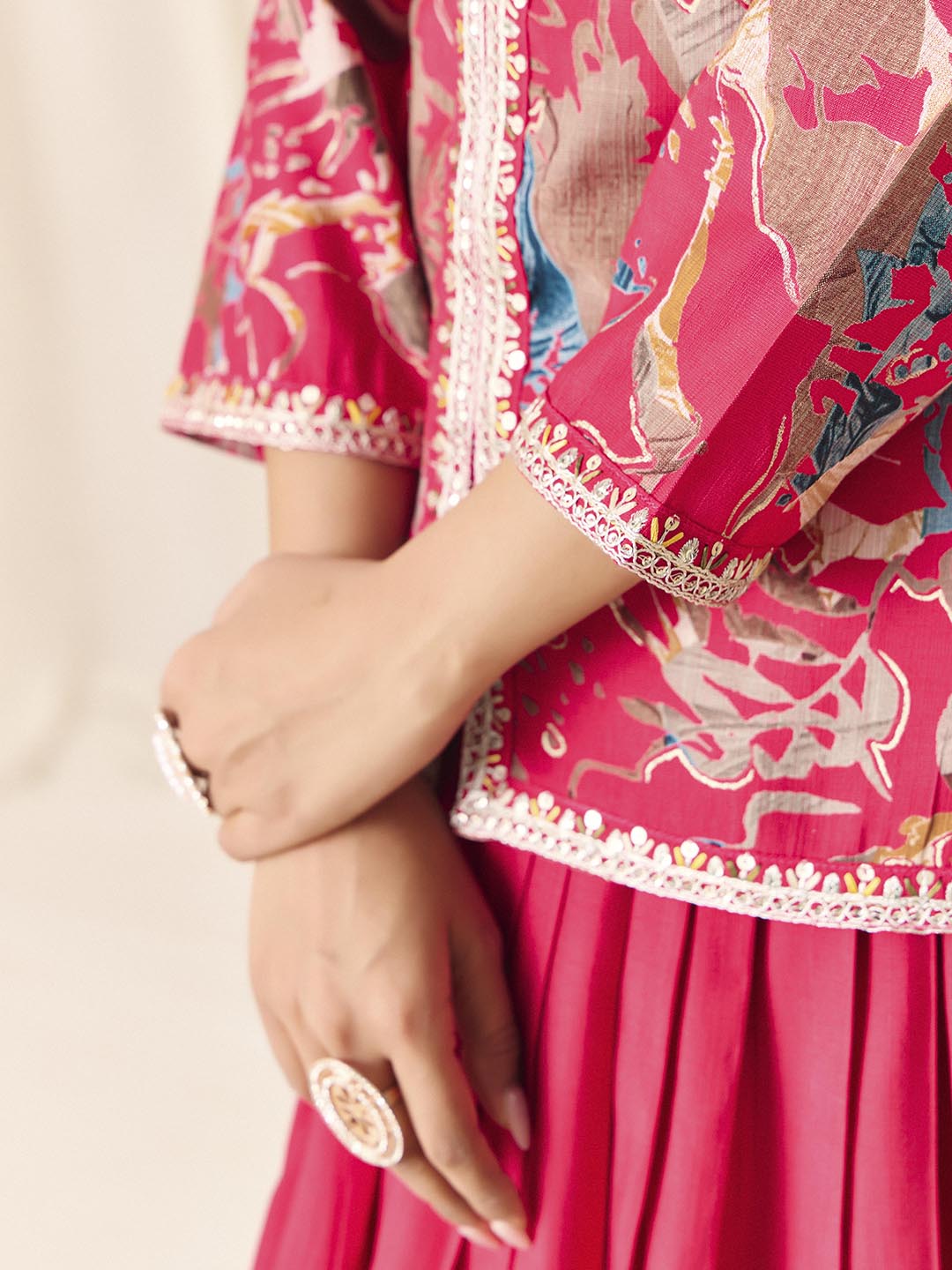 Indo western Stitched Lehenga & Kurta – Madhuram | Wedding & Festive Wear
